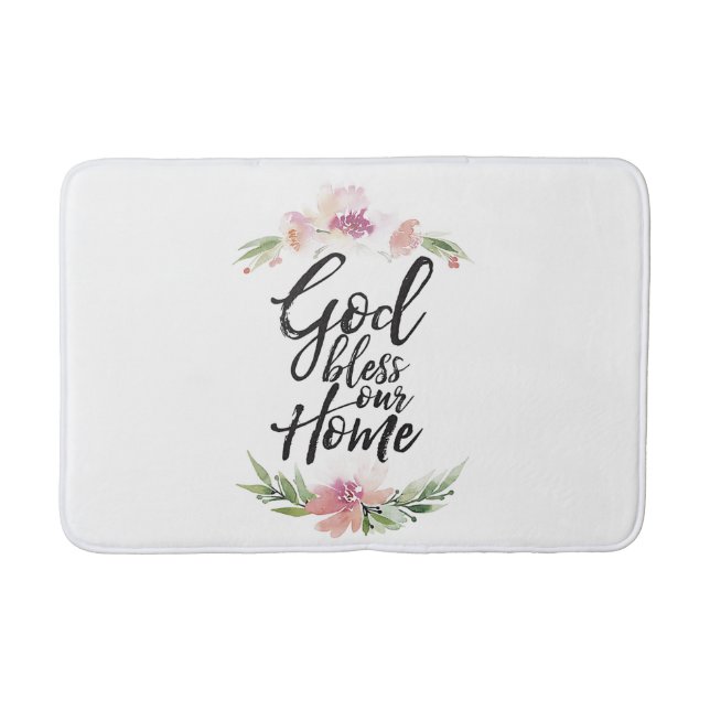 Välsigna dig vårt hem badrumsmatta (Framsidan)