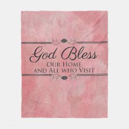 Välsigna dig vårt hem fleecefilt