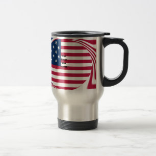 Välsigna dig vårt hem: USA flagga Swirl Art Resemugg
