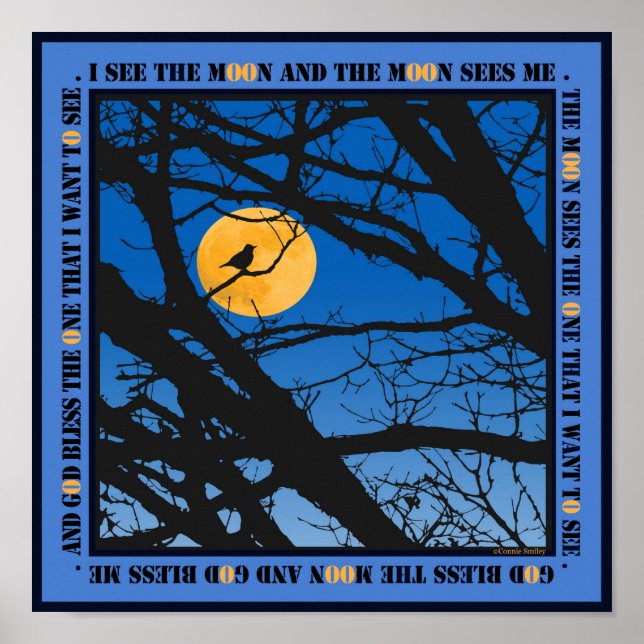 Välsigna dig vid Måne Poster (Framsidan)