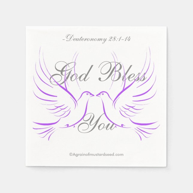 Välsigna dig You Pappersservett (Framsidan)