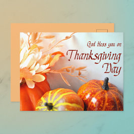 Välsigna dig You Thanksgiving Helg Vykort