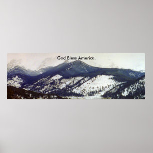 Välsigna digAmerika affisch - Colorado rocky