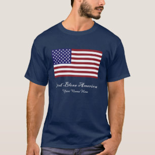 Välsigna digAmerika flagga Tee