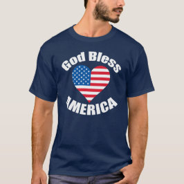 Välsigna digAmerika hjärta T-shirt