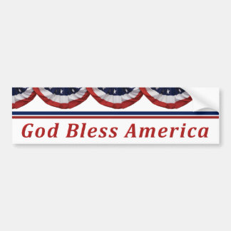 Välsigna digAmerika patriotisk amerikanska flaggan Bildekal