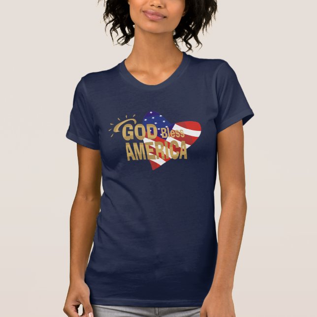 Välsigna digAmerika t-skjorta T-shirt (Framsida)