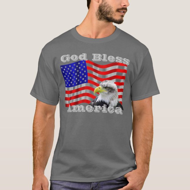 Välsigna digAmerika T skjorta T-shirt (Framsida)