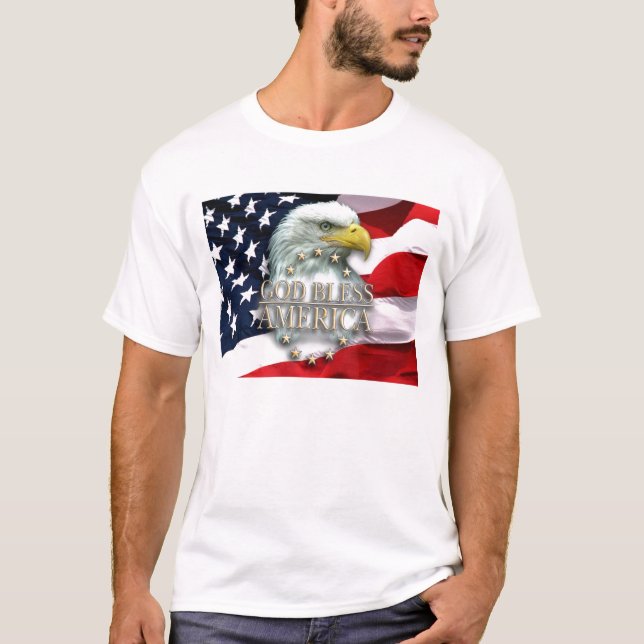 Välsigna digAmerika T-tröja T-shirt (Framsida)