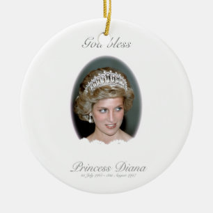 Välsigna digPrincess Diana Julgransprydnad Keramik