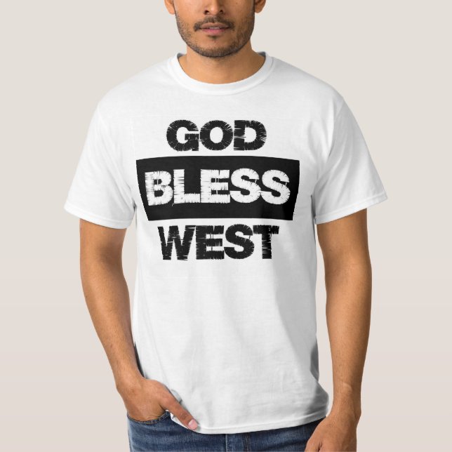 Välsigna digvästerT-tröja Tee Shirt (Framsida)