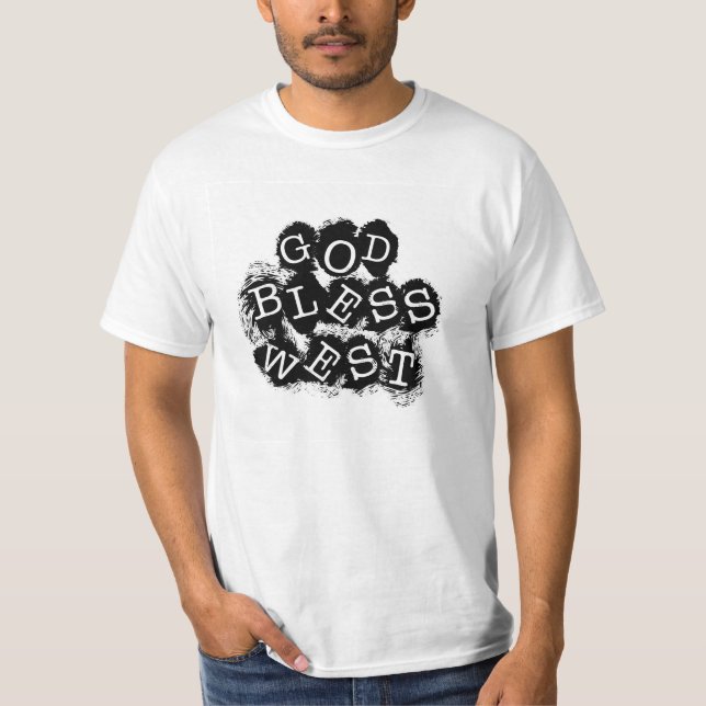 Välsigna digvästerT-tröja Tee Shirt (Framsida)