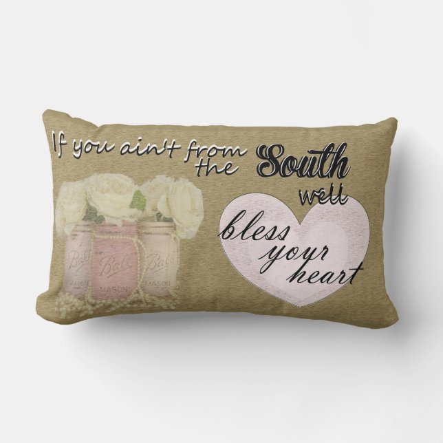 Välsigna din hjärta lumbarkudde (Framsida)