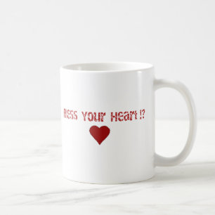 Välsigna din hjärtatextdesign kaffemugg