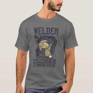 Välsigna en Ingenjör med sunt förnuft, svetsad och T Shirt