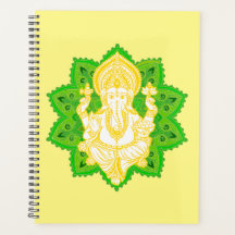 Välsigna Gult och Grönt Lord Ganesh Planner