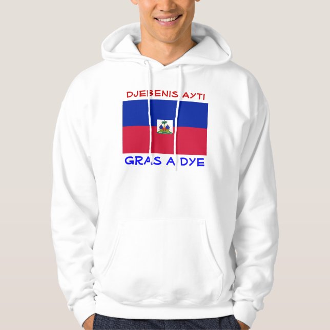 Välsigna Haiti manar hoodie (Framsida)