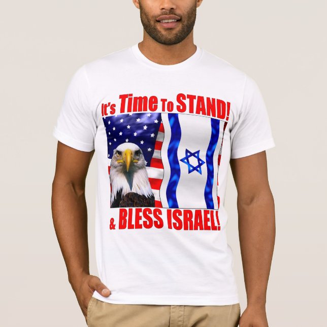 Välsigna Israel T-shirt (Framsida)