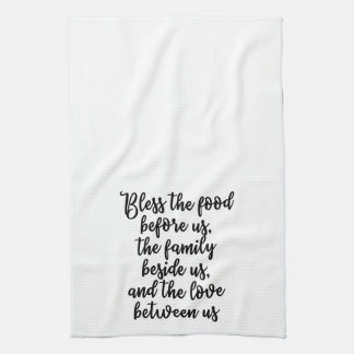 Välsigna maten för oss handduken kökshandduk