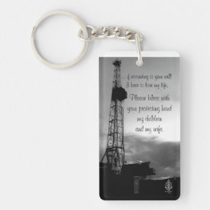 Välsigna med skydd räcker, riggen Keychain Nyckelring