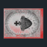 Välsigna vykort<br><div class="desc">Vintagens engagemang. En hjärtbild från helig tillsammans med ord: "Huset är inringat mot Jesus hjärta i Helig"</div>