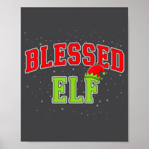Välsignad Alv Jul Familj Matchande Grupp Jul Poster