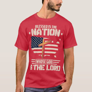 Välsignad är nationen vars Gud är Herren T Shirt
