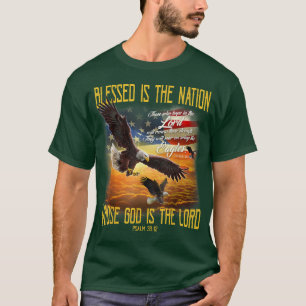 Välsignad är nationen vars Gud är Herren T Shirt