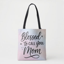Välsignad att ringa dig Mamma Tote Bag - Perfekt G Tygkasse