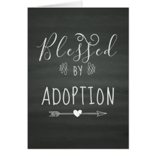 Välsignad av adoption - Foster Care, Adopt Gift Hälsningskort