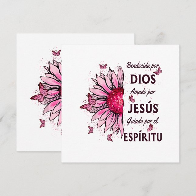 Välsignad av Gud Älskad av Jesus (Fram/baksida)