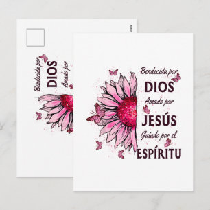 Välsignad av Gud Älskad av Jesus Helg Vykort