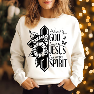 Välsignad av Gud älskad av Jesus T Shirt