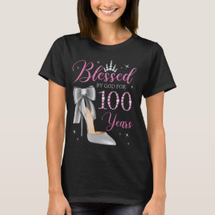 Välsignad av Gud i 100 år gammal 100:e födelsedag T Shirt