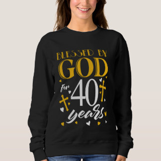 Välsignad av Gud i 40 år gammal 40:e födelsedagen T Shirt
