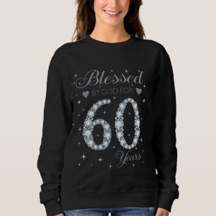 Välsignad av Gud i 60 år gamla 60:e födelsedagsgåv T Shirt