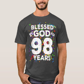 Välsignad av Gud i 98 årGlad 98:e födelsedagen T Shirt