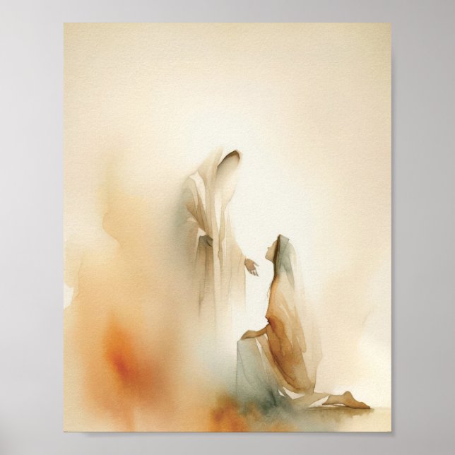 Välsignad av Jesus, digital utskrift, inspirerande Poster (Framsidan)