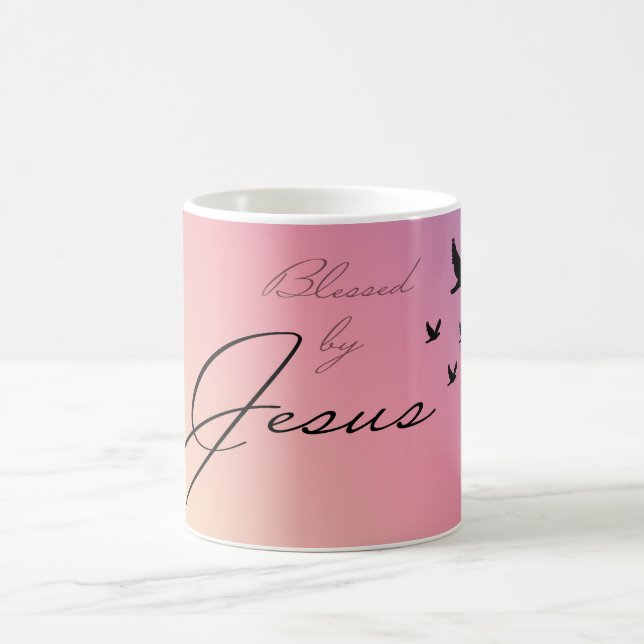 Välsignad av Jesus mugg (Center)
