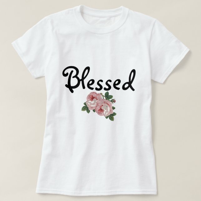 Välsignad blom- T-tröja Tröja (Design framsida)