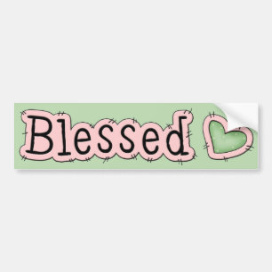 Välsignad Christian Bumper Sticker Bildekal