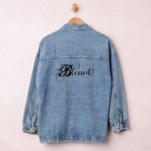 Välsignad! Denimjacka (Svart)