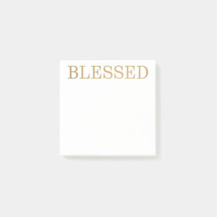 Välsignad Guld Post-it Block