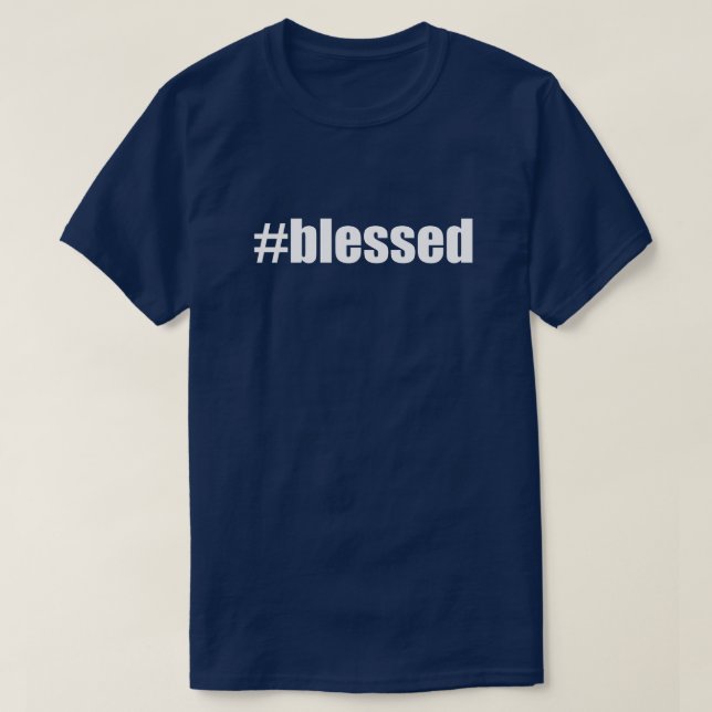 #välsignad hash-Märkre, använd hashtagg Tee (Design framsida)