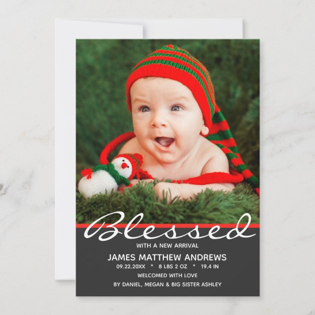 Välsignad jul Helgdag Birth (Framsida)