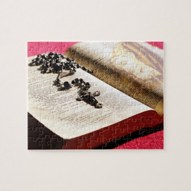 Välsignad jungfrulig Mary bibelradband Pussel (Horisontell)