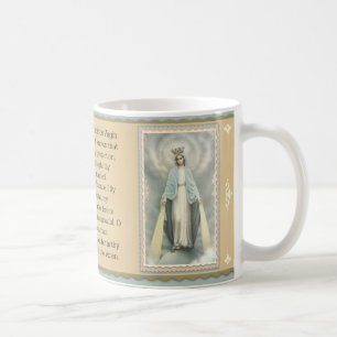 Välsignad jungfrulig Mary Memorare bön Kaffemugg