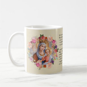 Välsignad jungfrulig Mary roMemorare bön Kaffemugg