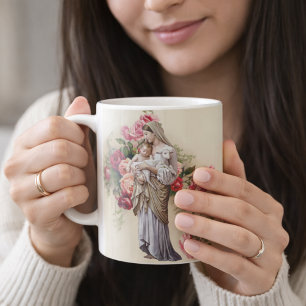 Välsignad jungfrulig Mary roMemorare bön Kaffemugg