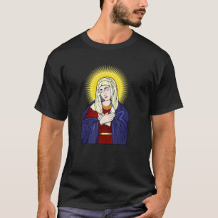 Välsignad Junggin Mary Mor från Jesus Porträtt 2 T Shirt
